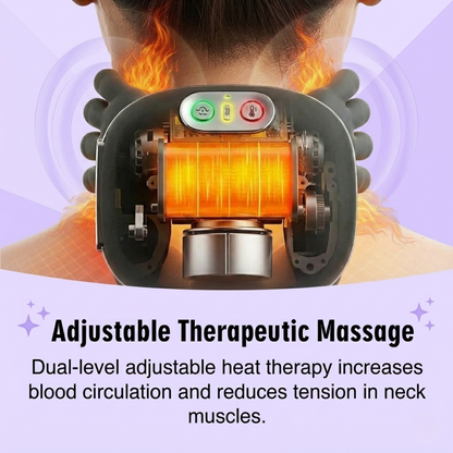 360° Heated Neck Massager | Simulated Human Hand Grip