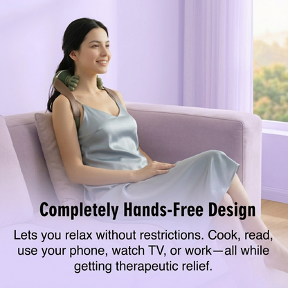 360° Heated Neck Massager | Simulated Human Hand Grip