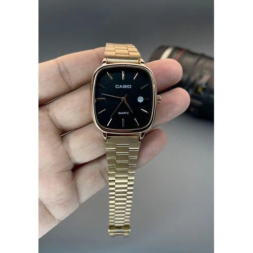 Casio Quartz Classic Silver & Black Watch For Men & Women